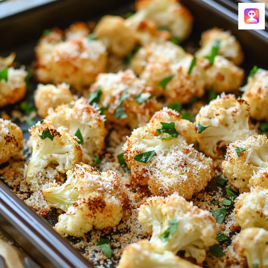 Crispy Parmesan Roasted Cauliflower